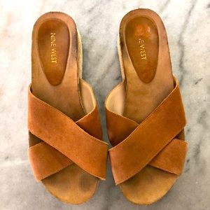 Nine West slides size 8